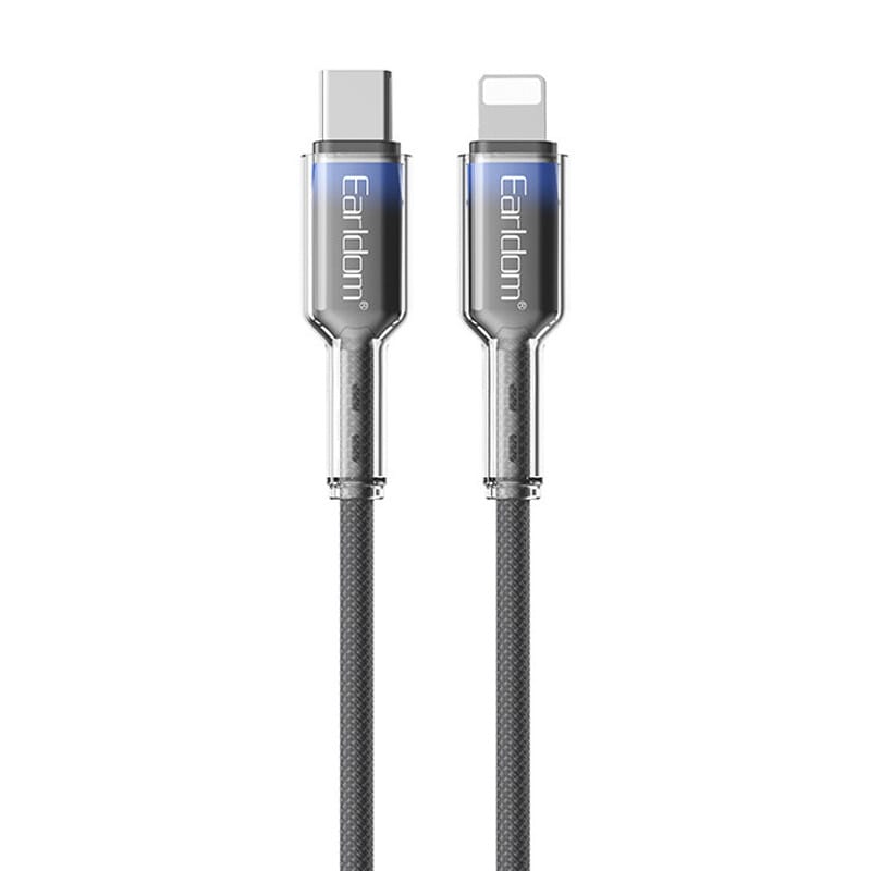 1755152008_1l3m8dpnr کابل فست شارژ Earldom EC-205C-L Type-C To Lightning PD 27W 1m - Image 1