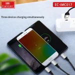 کابل 3 سر فست شارژ Earldom EC-IMC017 2.4A 1.2m - Image 3