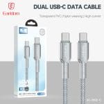 کابل فست شارژ Earldom EC-205C-C Type-C To Type-C PD 60W 1m - Image 5