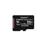 کارت حافظه microSDHC کینگستون kingstonمدل Canvas plus کلاس 10 استاندارد A1 UHS-I U1 سرعت 100MBps ظرفیت 64 گیگابایت - Image 2