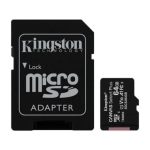 کارت حافظه microSDHC کینگستون kingstonمدل Canvas plus کلاس 10 استاندارد A1 UHS-I U1 سرعت 100MBps ظرفیت 64 گیگابایت