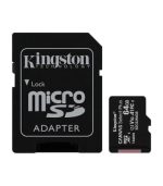 کارت حافظه microSDHC کینگستون kingstonمدل Canvas plus کلاس 10 استاندارد A1 UHS-I U1 سرعت 100MBps ظرفیت 64 گیگابایت