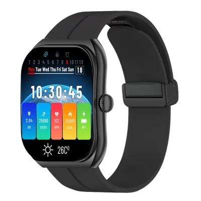 ساعت هوشمند جی تب مدل GTS 3 با بند سیلیکونی