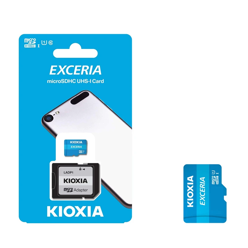 کارت حافظه‌ microSDHC کیوکسیا مدل EXCERIA کلاس 10 استاندارد UHS-I U1 سرعت 100MBps ظرفیت 32 گیگابایت به همراه آداپتور SD