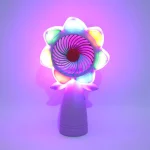 پنکه رومیزی شارژی Mini Fans HQ66-28 - Image 2